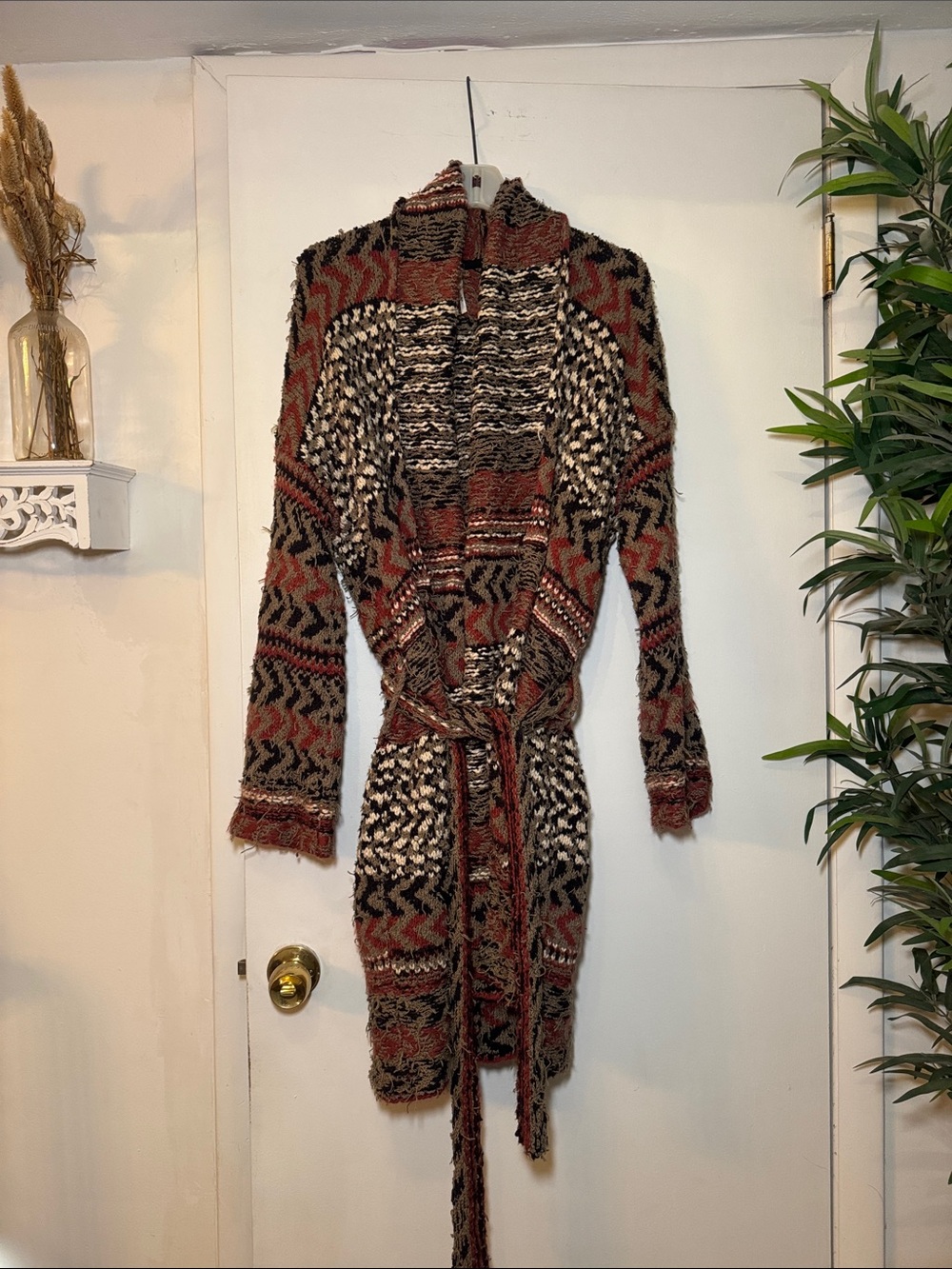 Free people Cozy Patterned Knit cardigan
